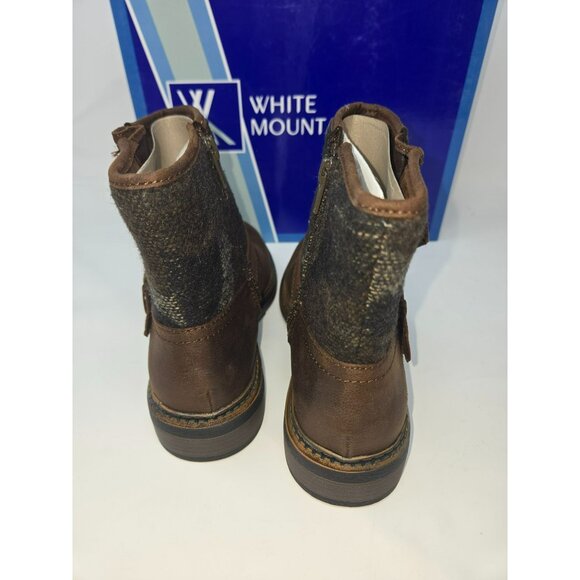 White Mountain Womens Carlin Brown Ankle Boots 6M - Picture 5 of 8